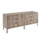 Manhattan Comfort DUMBO 6-Drawer Double Low Dresser in Grey DR003-GY - alternate 4